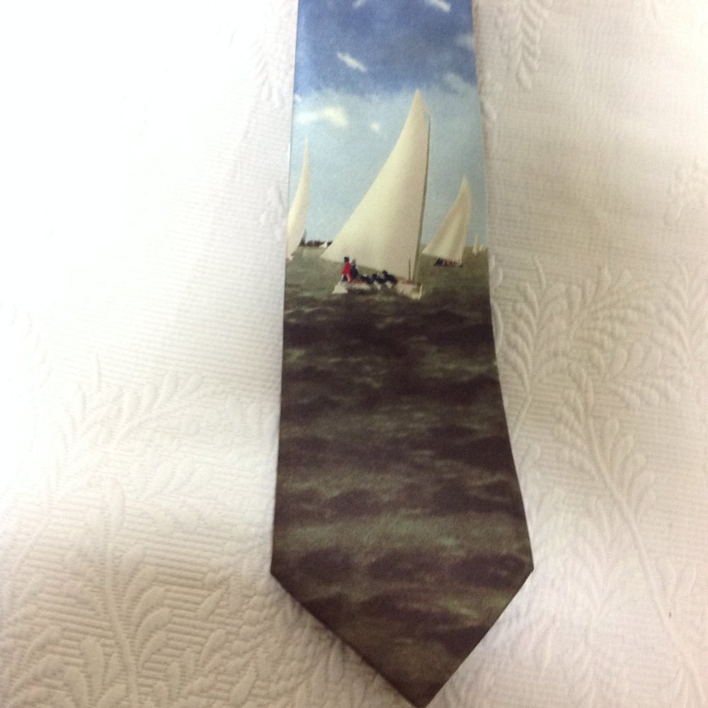 Necktie Thomas Eakins Racing Sailboats Philadelphia Museum of Art